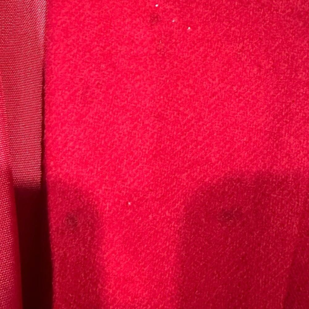Vintage Red Wool Oversized Blazer Classic Preppy Clean Girl Off Duty Model - Picture 6 of 11